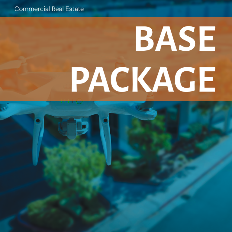 Base package for smaller listings or rental properties, featuring a camera lens graphic.